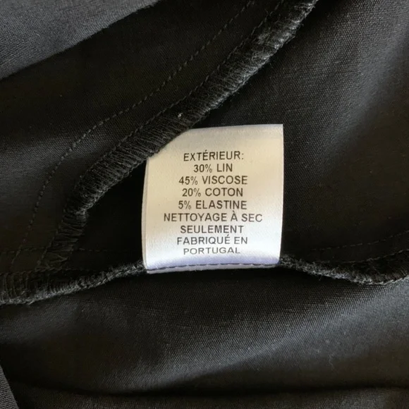 SEA New York Little Black Cocktail Dress off the Shoulder Linen/Cotton Sz 10 - Picture 13 of 16